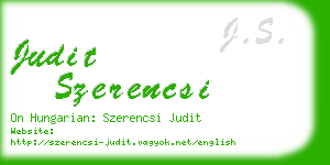 judit szerencsi business card